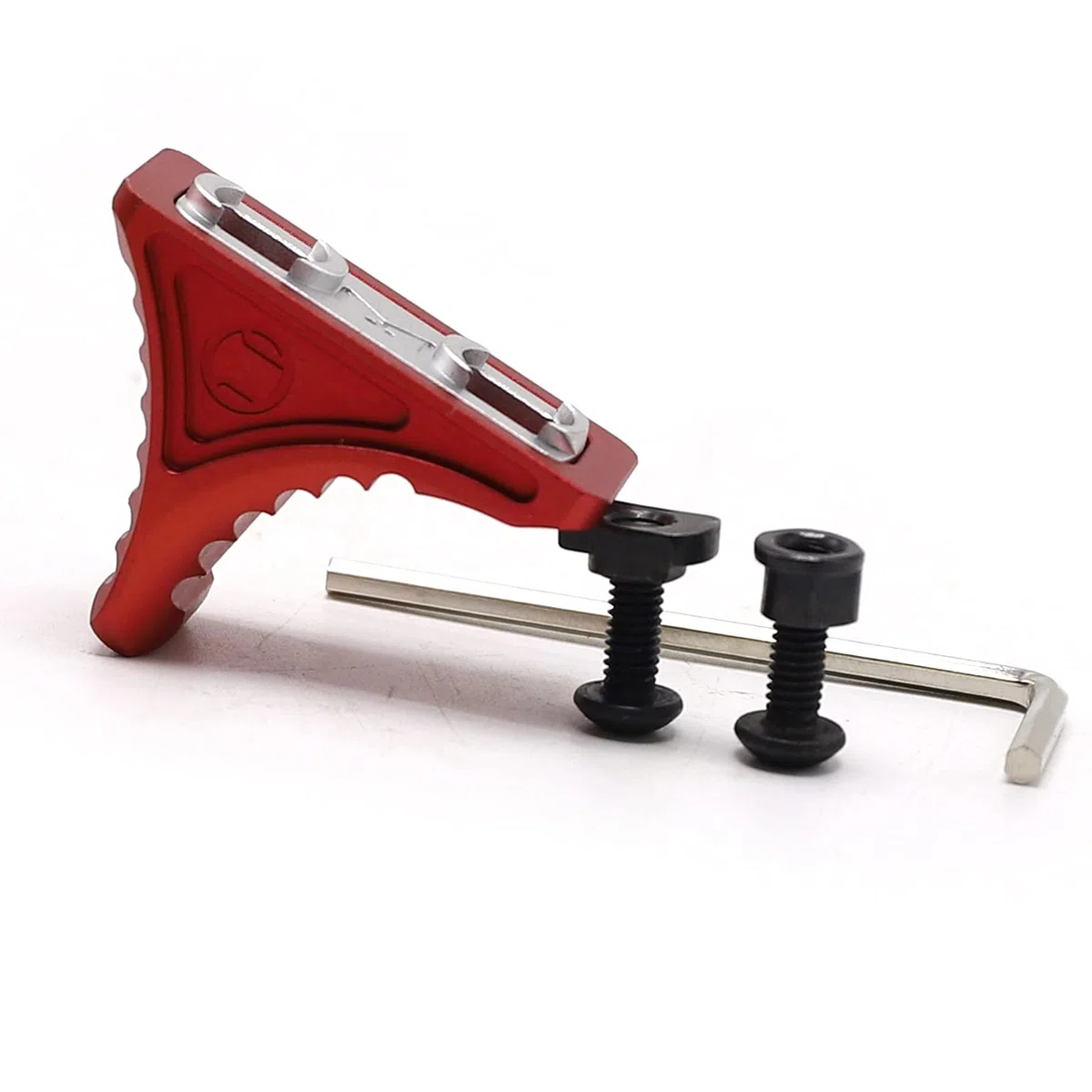 TRIROCK Red Forward Universal Hand Stop for Both KeyMod & M-LOK MLOK Tactical Handguard