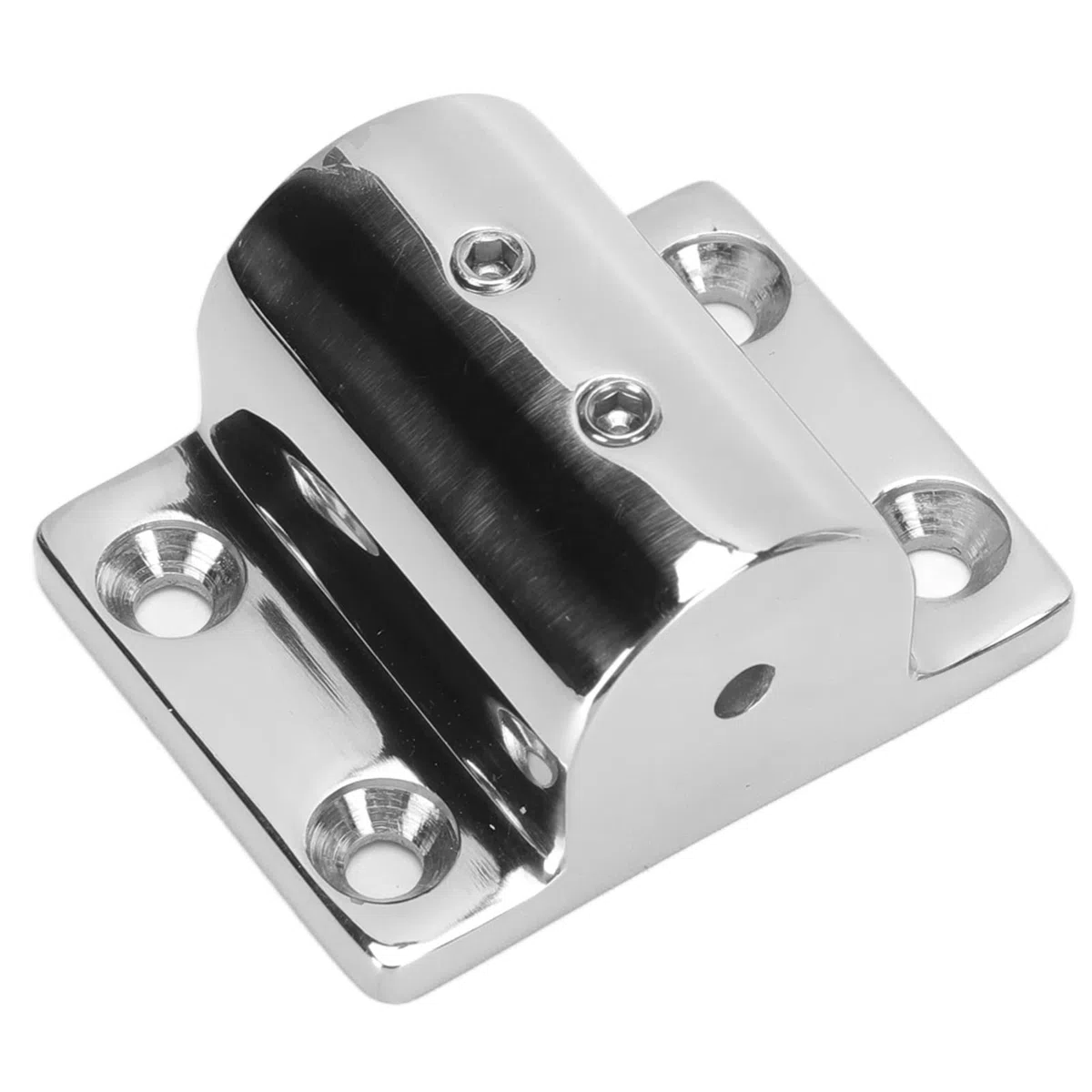 Barandilla de Yate Marino de Acero Inoxidable, Base Pulida Duradera para Barco, Orificio de 7/8 Pulgadas