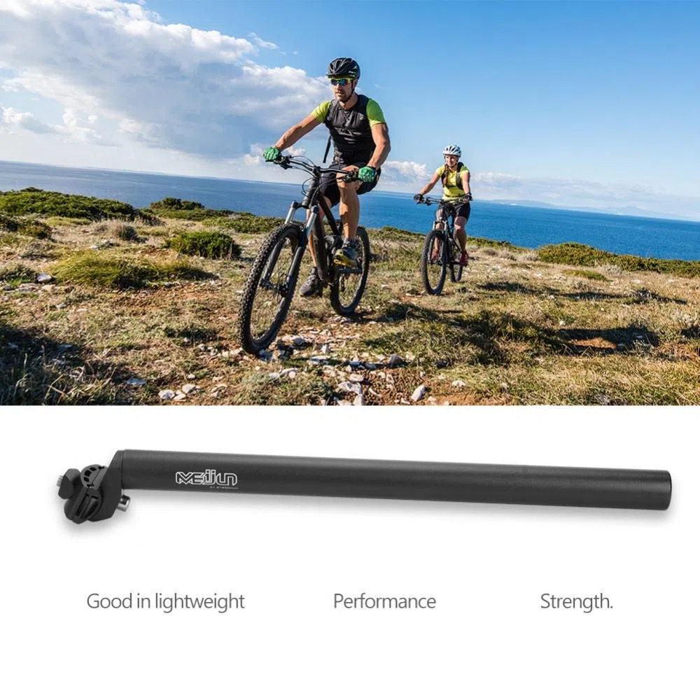 Tija de Sillín de Bicicleta BMX MTB Mountain 27.2/28.6/30.8/31.6mm Tija para sillín aleación de Aluminio MTB Bicicleta de Carretera Ciclismo Bicicleta Tubo de Asiento Saddle Post,Negro