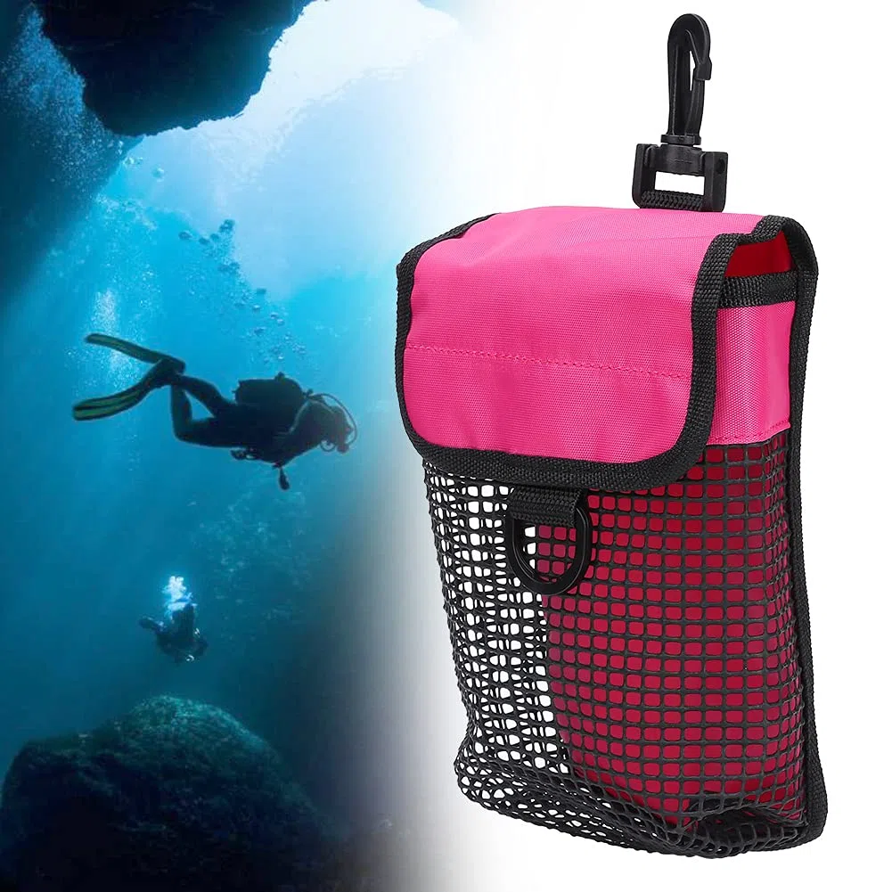 Bolsa De Buceo Malla Para Esnórquel, Natación Lona Resistente Net Paquete Equipo Ligero Portátil Al Aire Libre Con Hebilla Pesca Unisex Adulto Mesh Equipment Deportivo Bag Pool Playa Viajes Gimnasio