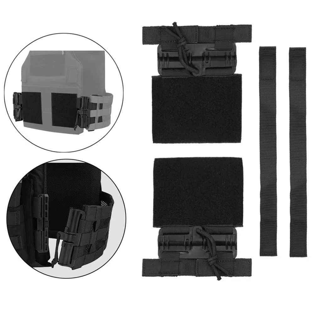 Tactical Vest Quick Release Buckle Set Single Point Molle Quick Remover Buckle Set with Hook and Loop Fastener for JPC CPC NCP XPC 420 Chaleco