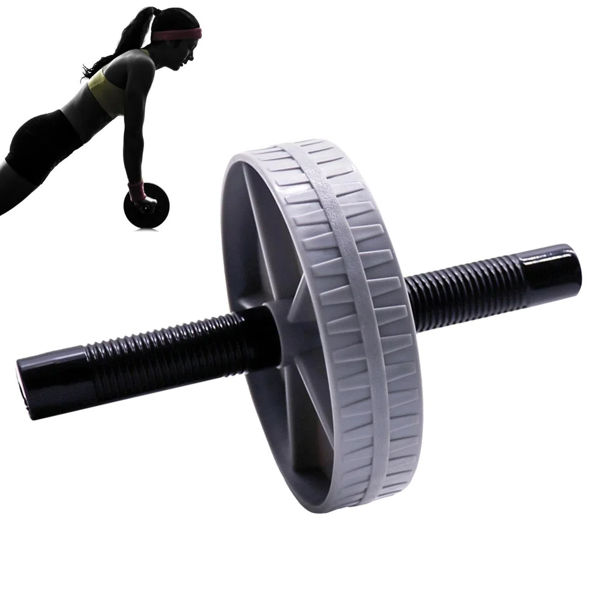 Ab Wheel Roller – ABS Core Trainer Single Wheel, Anti Slip Grip | Abdominal Workout Equipment Strength Training Tool For Home Gym Fitness Beginner Exercise Routine