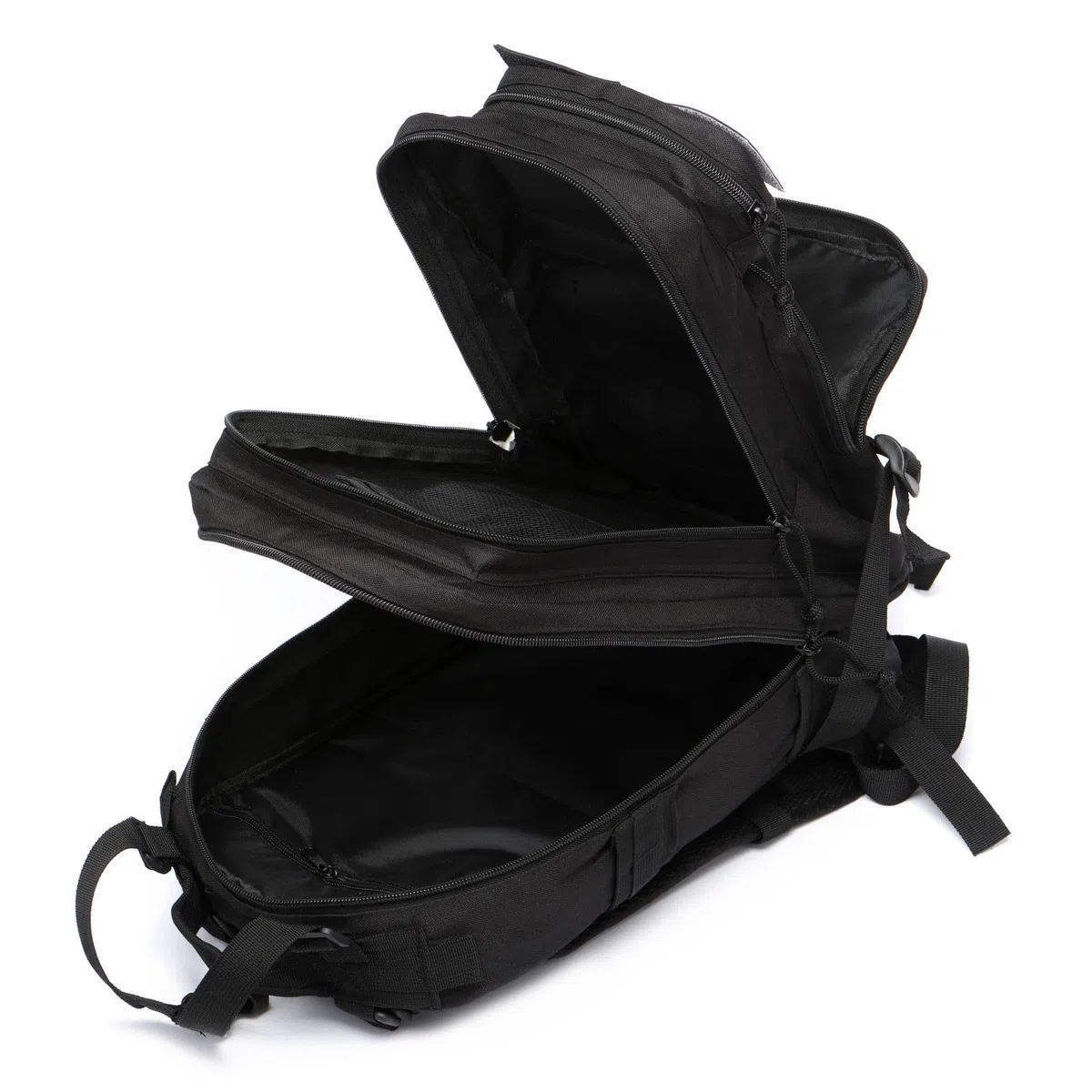 Mochila De Pesca De 20 Litros Impermeable De Nailon Duradera,Mochila Deportiva Táctica Militar Al Aire Libre Mochilas De Senderismo Casual (Negro)