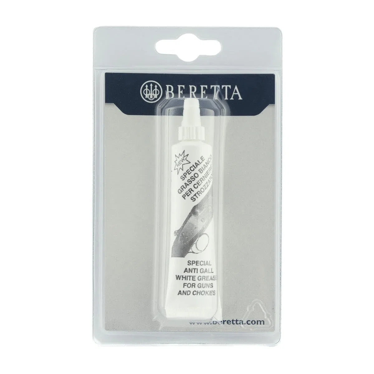 BERETTA Grasa Professional Blanca Made in Italy para Armas y Cebadores, Ideal para Limpiar Cebadores y Piezas Internas, Fácil Aplicación