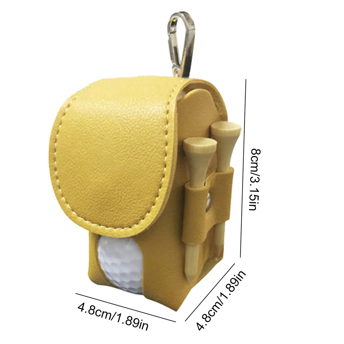 Bolsa para Bolas De Golf - Porta Tees De Sintético para Cinturón - Organizador De Bolas De Golf con Clip Portátil Y Almacenamiento - para Hombres, Mujeres, Padres Y Parejas