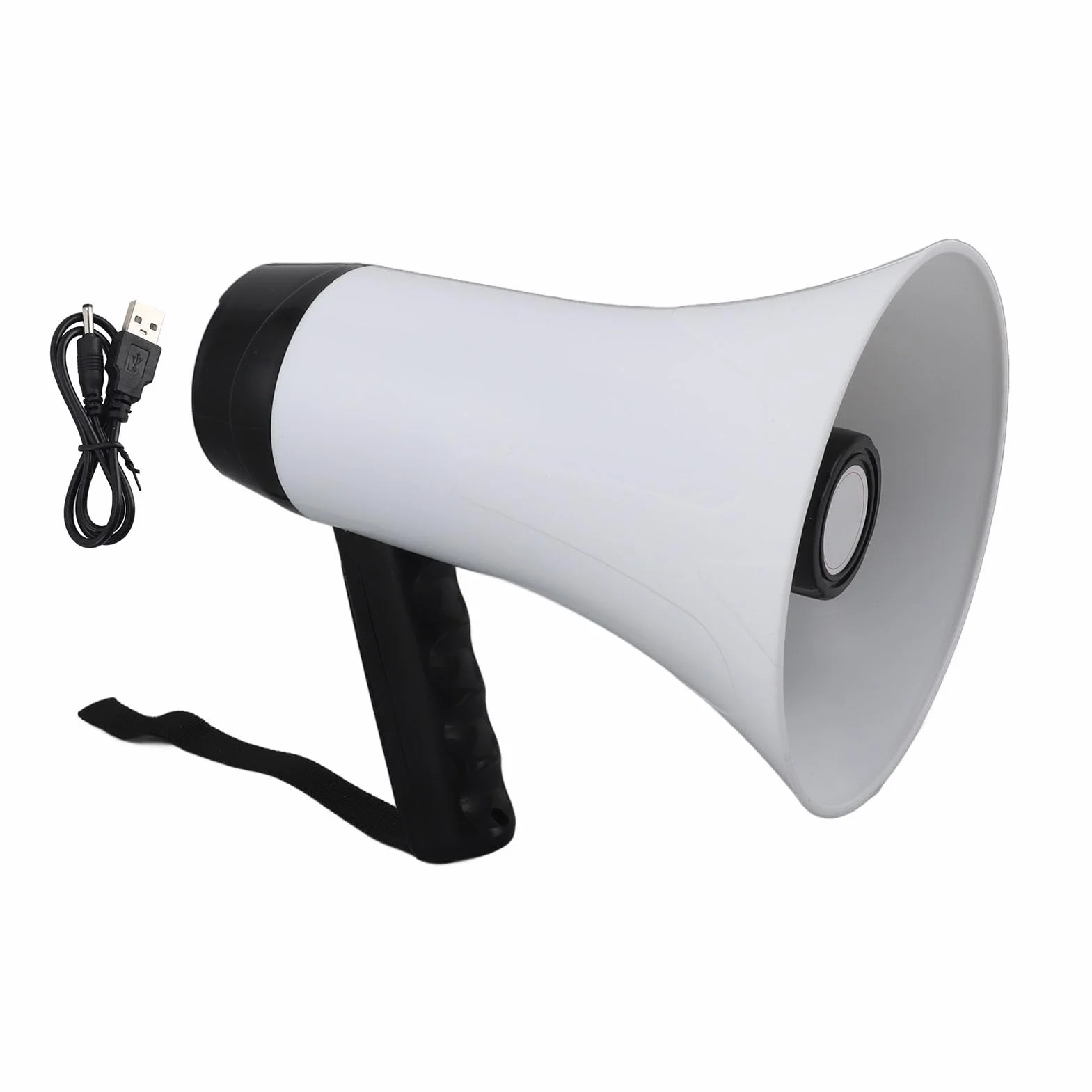 Megáfono Portátil Grabación YDuupxe de 30 W con Altavoz Sirena Megáfono 300S Distancia Transmisión 500 M Batería 1500 mAh