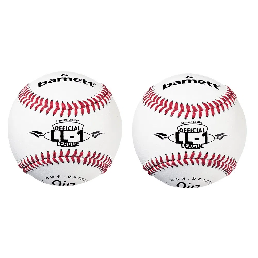 BARNETT LL-1 - Pelota de béisbol para competición/Entrenamiento, 9", Color Blanco