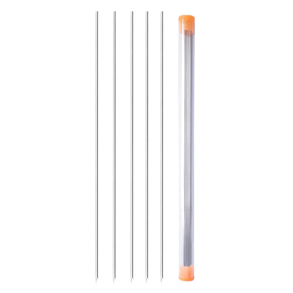 5 Piezas Aguja de Gancho de Lombriz de Tierra Aguja de Pesca de Lombriz de Acero Inoxidable Aguja de Gancho de Lombriz Hueca Fácil de Usar Aguja de Aparejo de Pesca para Pesca de Carp