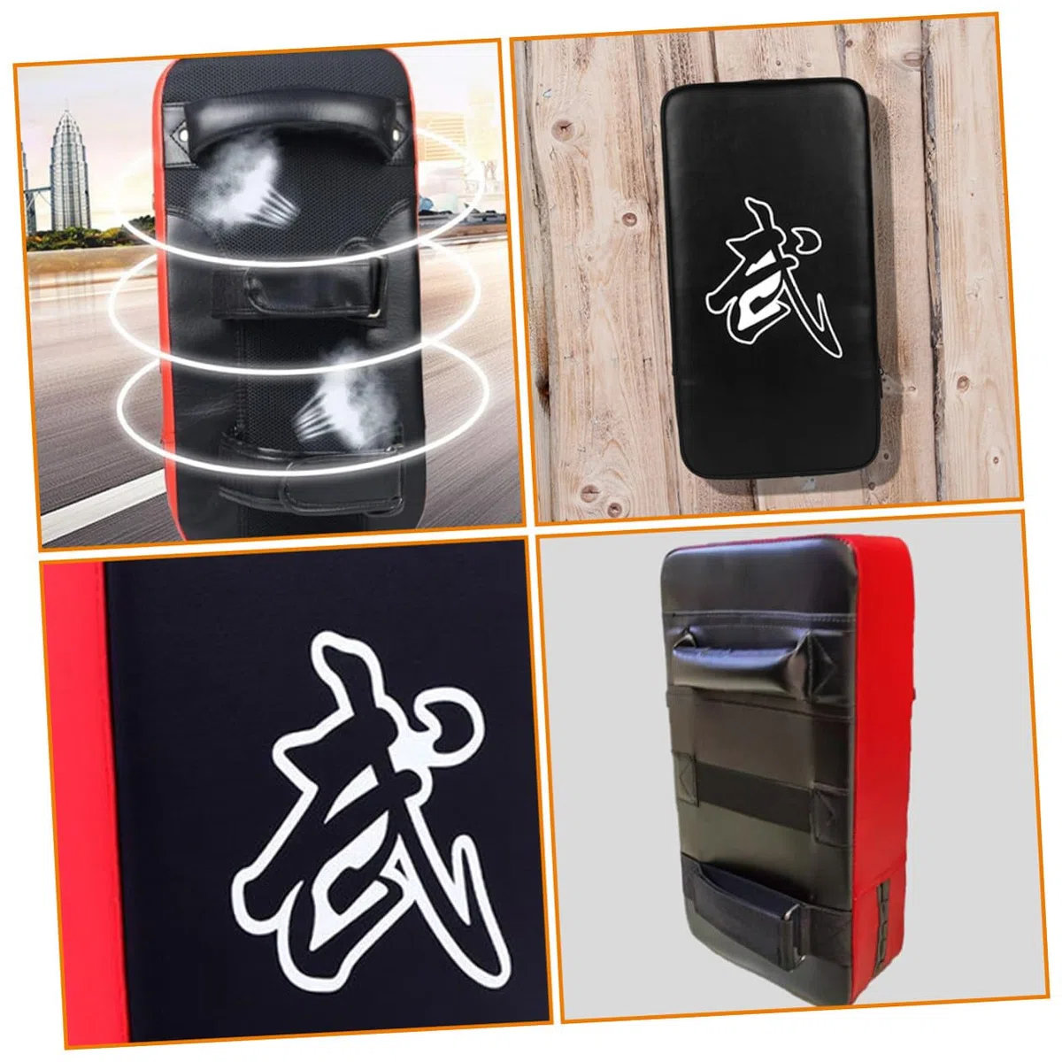 Almohadilla de Patada de PU para Kickboxing y Artes Marciales, Protector Corporal Agarre Cómodo, Equipo de Entrenamiento para Mejorar Habilidades de Golpeo
