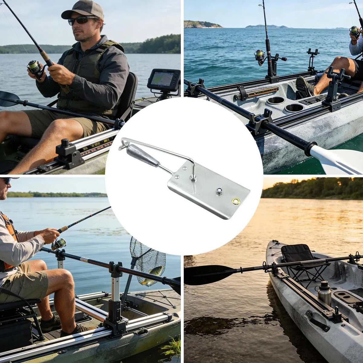 Genérico Planer de | Tablero Planado Resistente a la Erosión | Accesorios De De Acero Inoxidable para Pescadores De Mar con Downriggers, Barcos de Buceo y Agua Salada Offshore