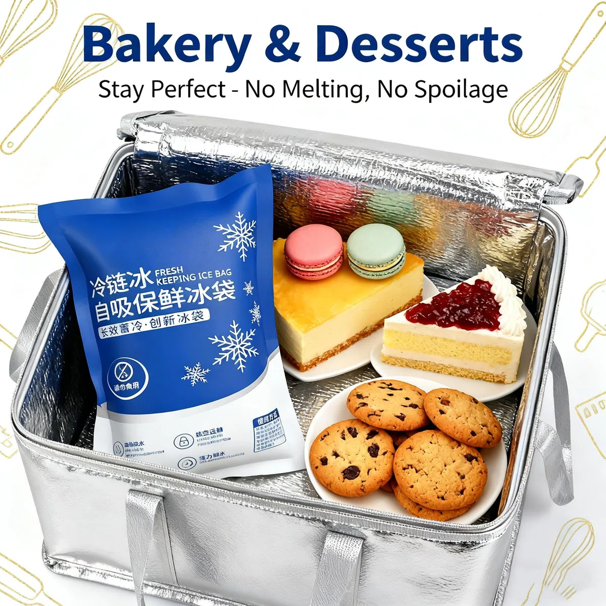 Paquetes de Hielo Seco para Envío de Alimentos Congelados 100PCS, Paquetes de Hielo Reutilizables Hielo Seco para Envío de Alimentos Congelados Paquete de Congelador Frío (250ml)