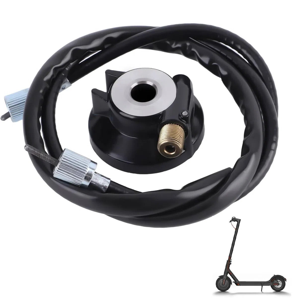 Velocímetro De 12MM, Repuestos Para Scooter De Aleación De Aluminio Velocímetro Para Deportes De Motor Con Cable De 100 CM Para Scooter Gy6 De 50 CC Y 150 CC Accesorio De Repuestocable