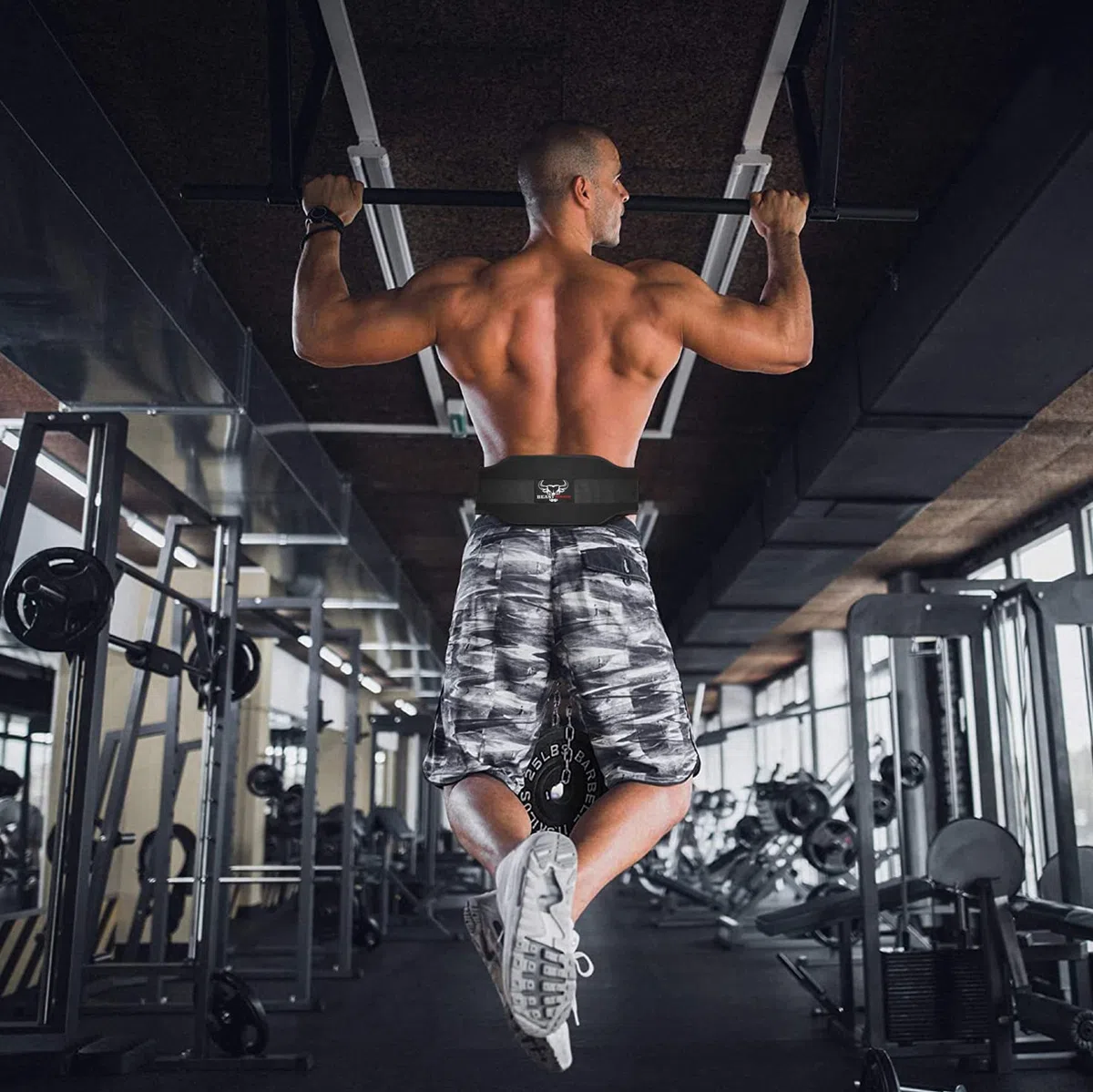 BEAST RAGE Cinturones de Musculación Fitness Ejercicio Cinturón Levantamiento doble fuerza 5.5 acolchado trasero gimnasio pesas hombres mujeres entrenamiento lumbar apoyo núcleo