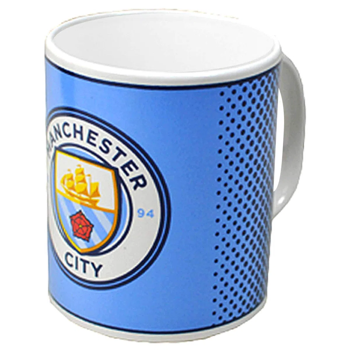 Taza de cerámica con escudo del Manchester City de 325 ml