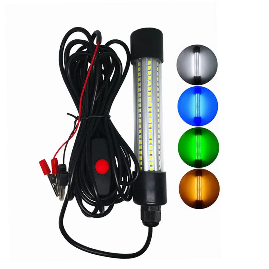 Luz de Pesca submarina DC/AC12-24V IP68 Lámpara de Pesca LED Sumergible Impermeable Azul | Lámpara LED