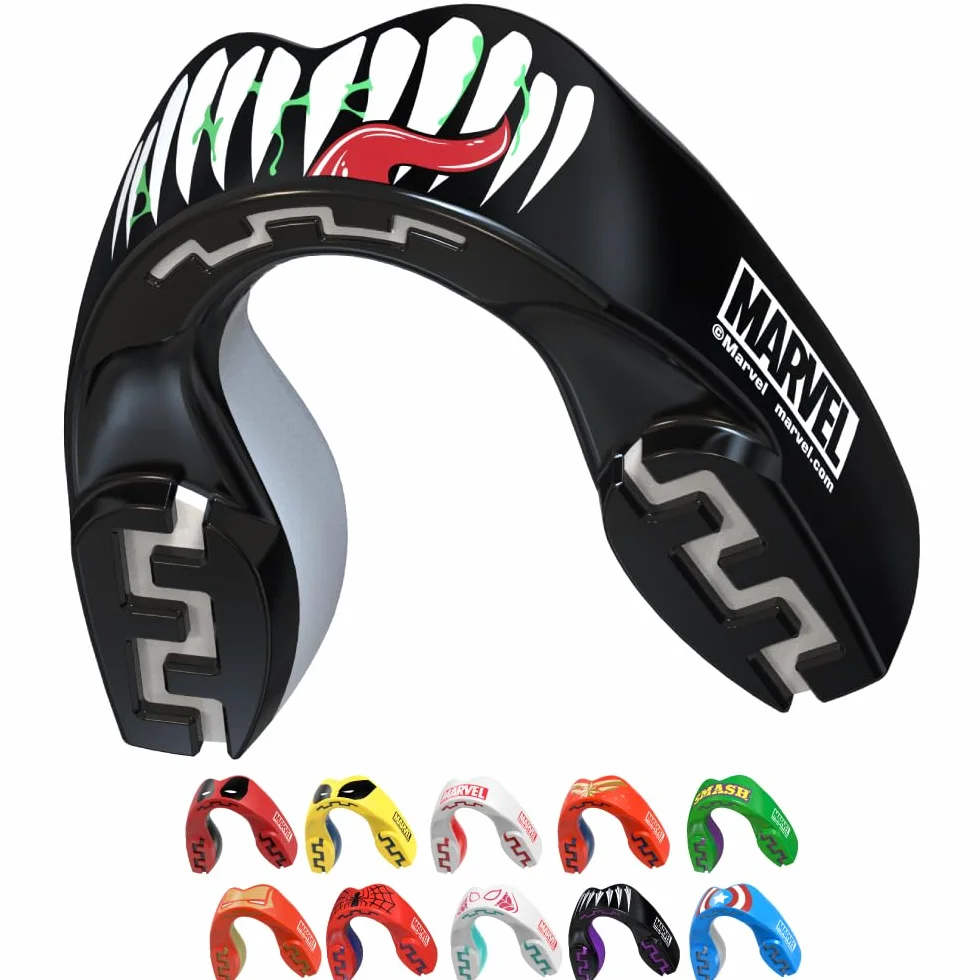 Marvel Venom Protector Bucal Adultos Niños Deportes Contacto Rugby MMA Kickboxing Boxeo