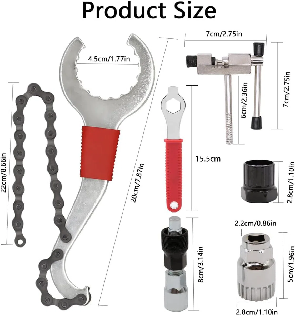 Extractores de Bielas para Bicicleta, Herramientas para Extraer el Pedalier Herramienta para Cadena de Bicicleta, Herramienta para Extraer Bielas de Bicicleta para Reparación