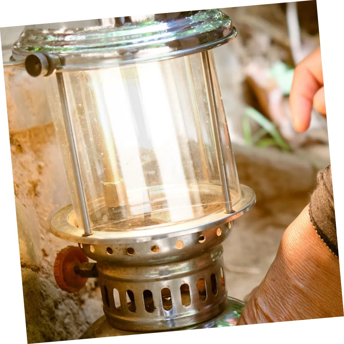 TEHAUX Sombra De La Linterna De Gas De Cristal Para Camping Protector Ligero Y Transparente Cubierta Para Linternas De Gas Al Aire Libre