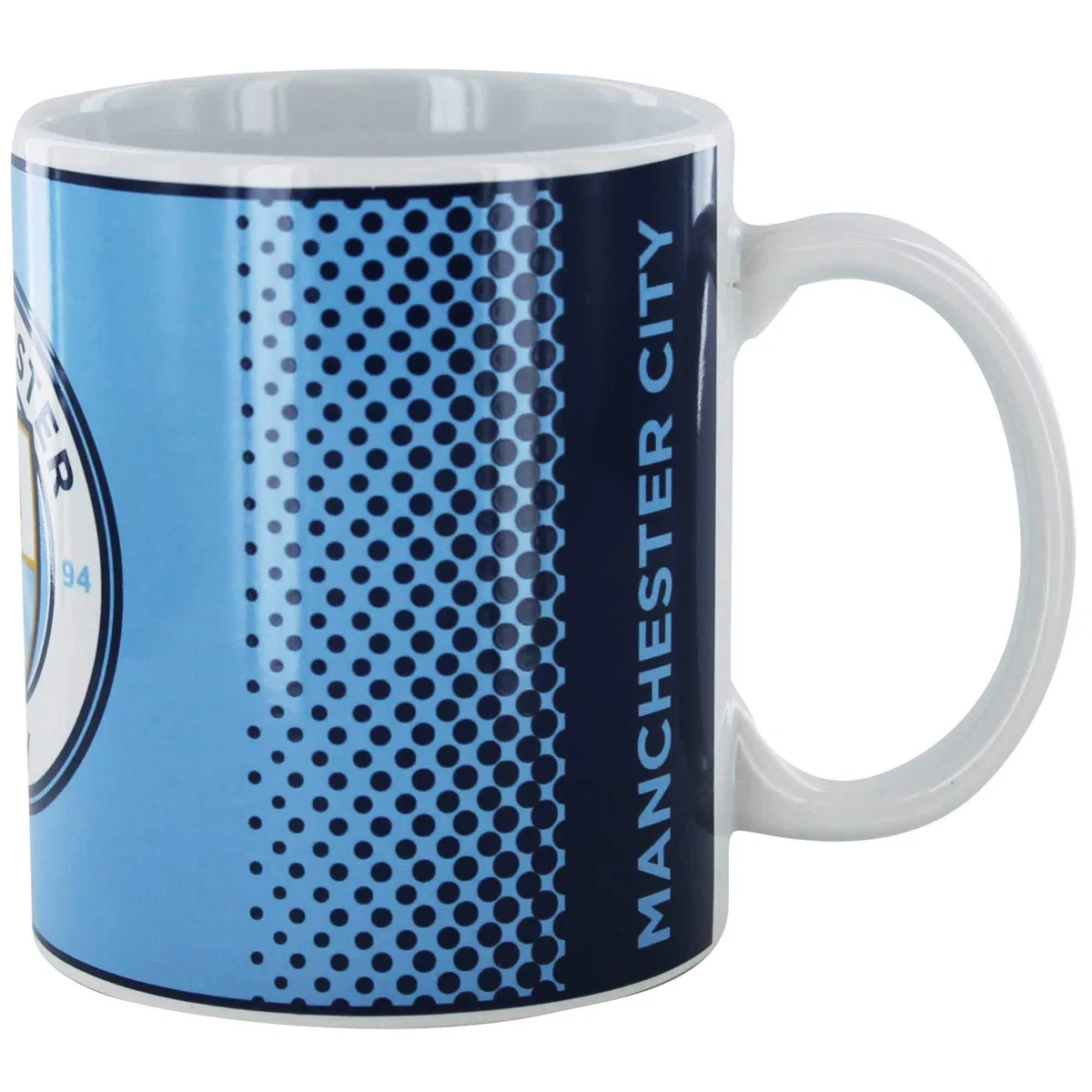 Taza de cerámica con escudo del Manchester City de 325 ml