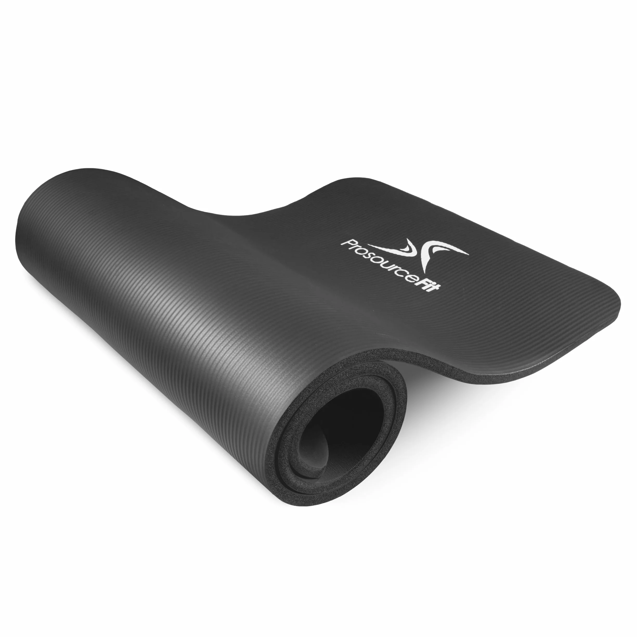 ProsourceFit Extra Thick Yoga and Pilates Mat ½” (13mm) or 1" (25mm), 71-inch Long High Density Exercise Mat with Comfort Foam and Carrying Strap