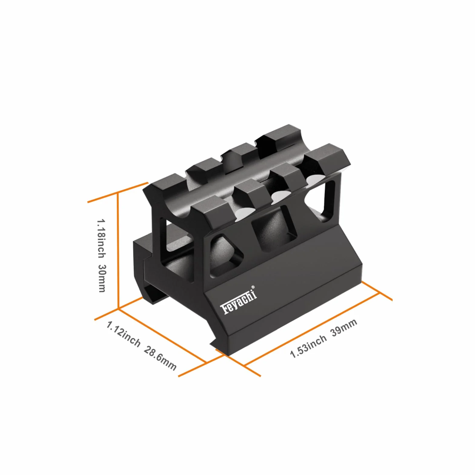 Feyachi 1 Pulgada Riser Mount, Picatinny Riser Mount para Red Dot Sights, Riflescopes, y Ópticas Sólo para Actividades Deportivas