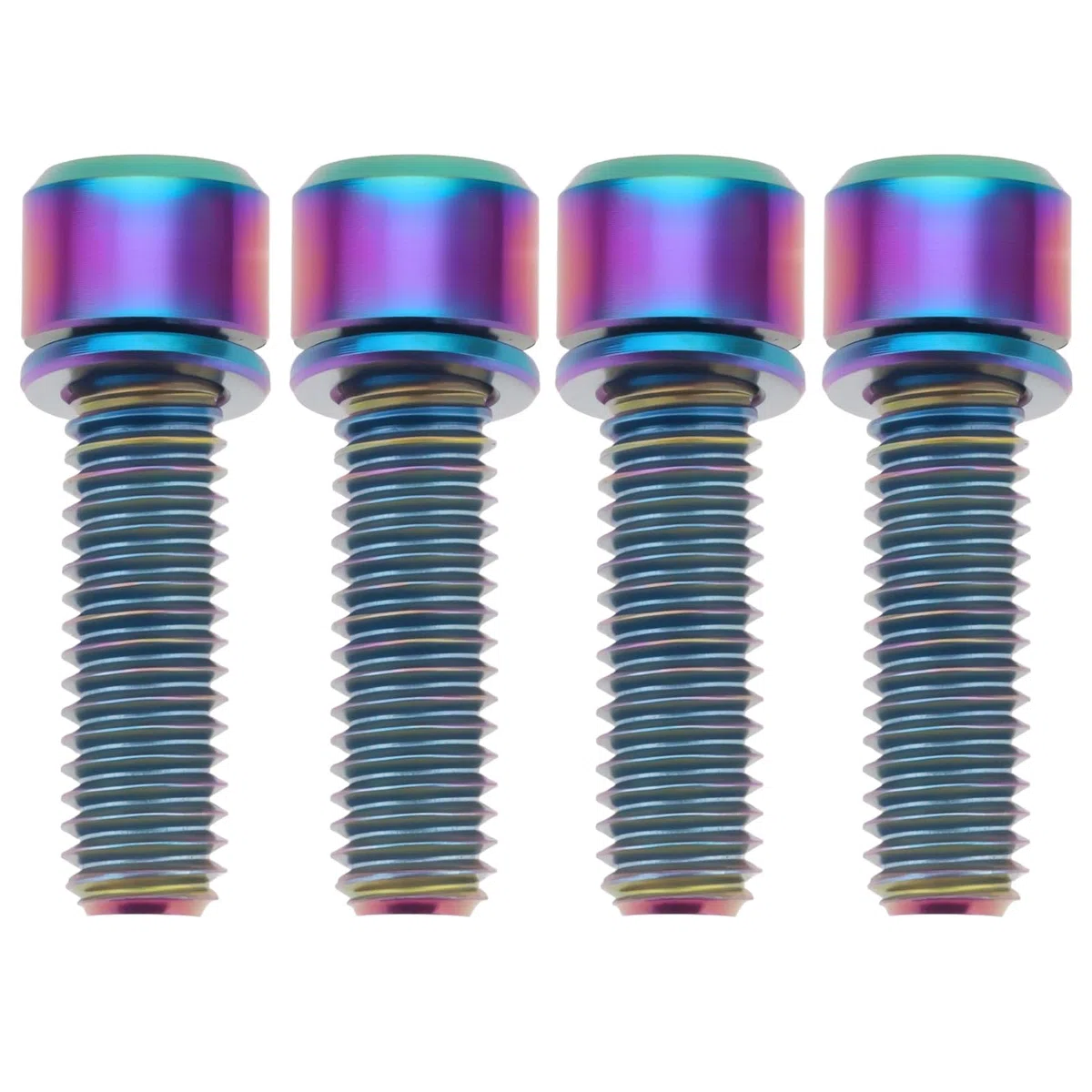 EMSea 4 Tornillos de Titanio para Bicicleta M6 X 20 Mm para Pinza de Disco de Bicicleta de Montaña Y Carretera MTB Tornillo de Freno de Disco de 26,3 X 8,7 Mm