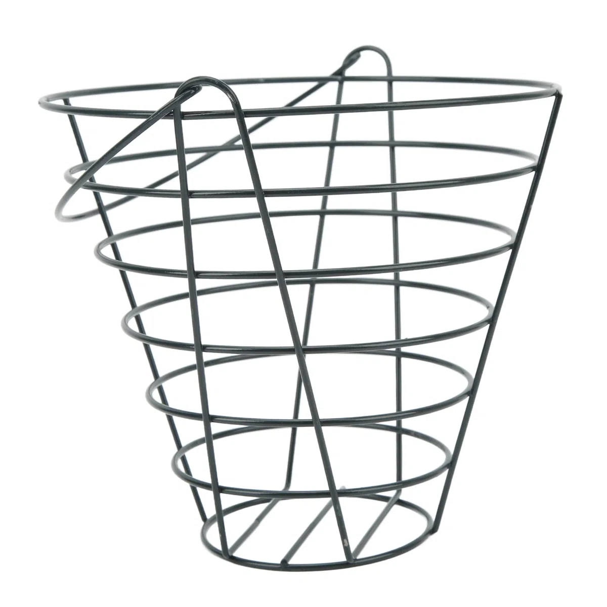 Cesta de almacenamiento de pelota de golf, cesta de almacenamiento de pelota de golf Metal Contenedor ligero de gran capacidad con asa plegable para campo de golf (M (39x30x26,5cm/15,4x11,8x10,4in))