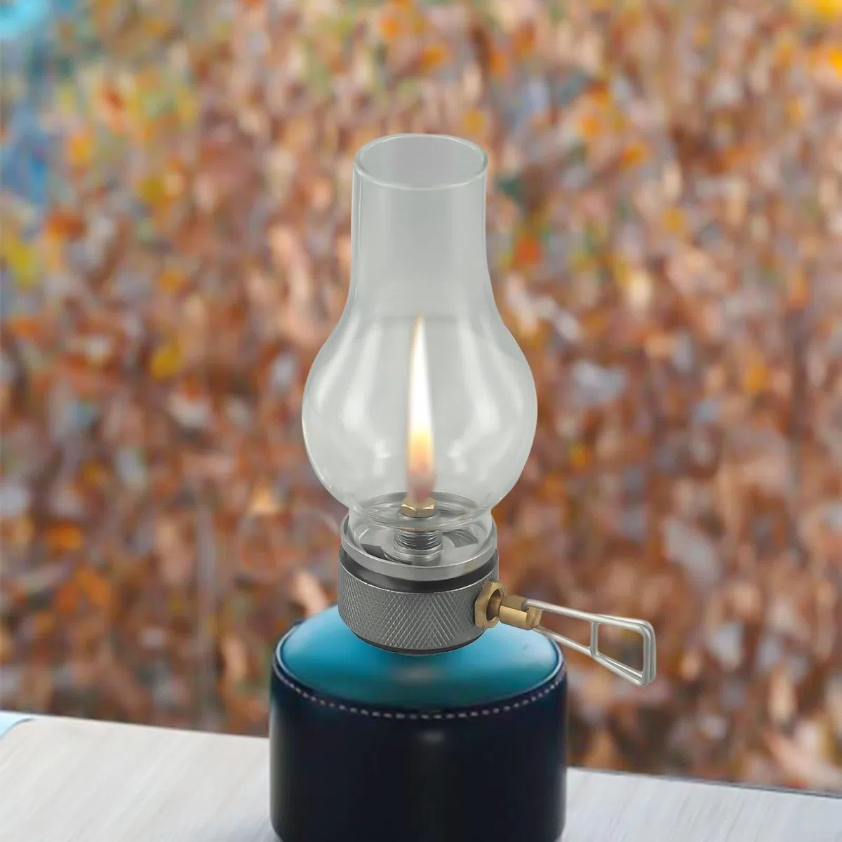 Linterna de gas para camping, lámpara de gas portátil, lámpara de gas de cobre, aleación de aluminio, linterna de atmósfera para senderismo al aire libre, iluminación de tienda de campaña