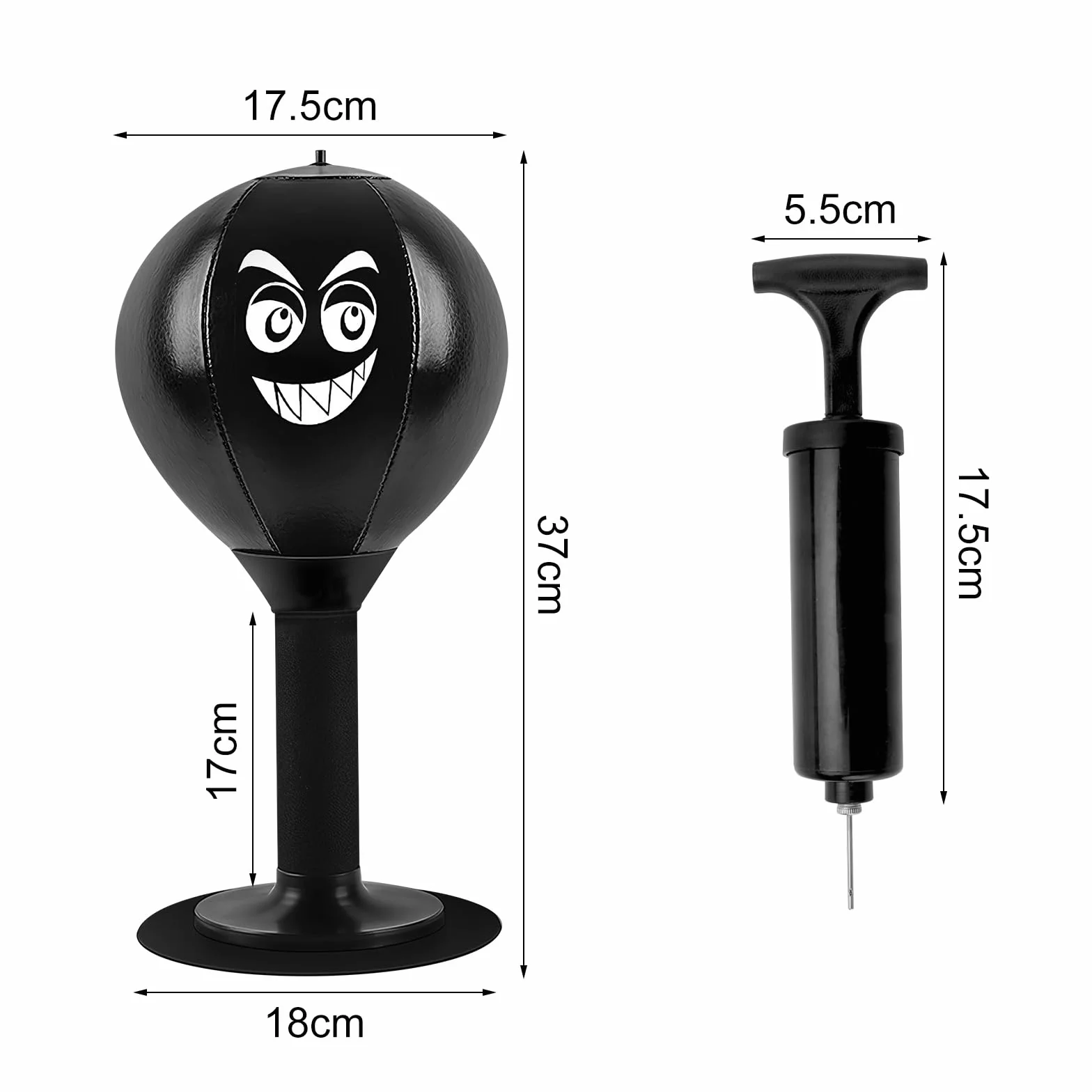 Punchingball Escritorio Escritorio, Saco de boxeo con Ventosa, Saco de Boxeo de Escritorio para Reducir el Estrés Punchingball Mesa Oficina para Chef Colegas Amigos