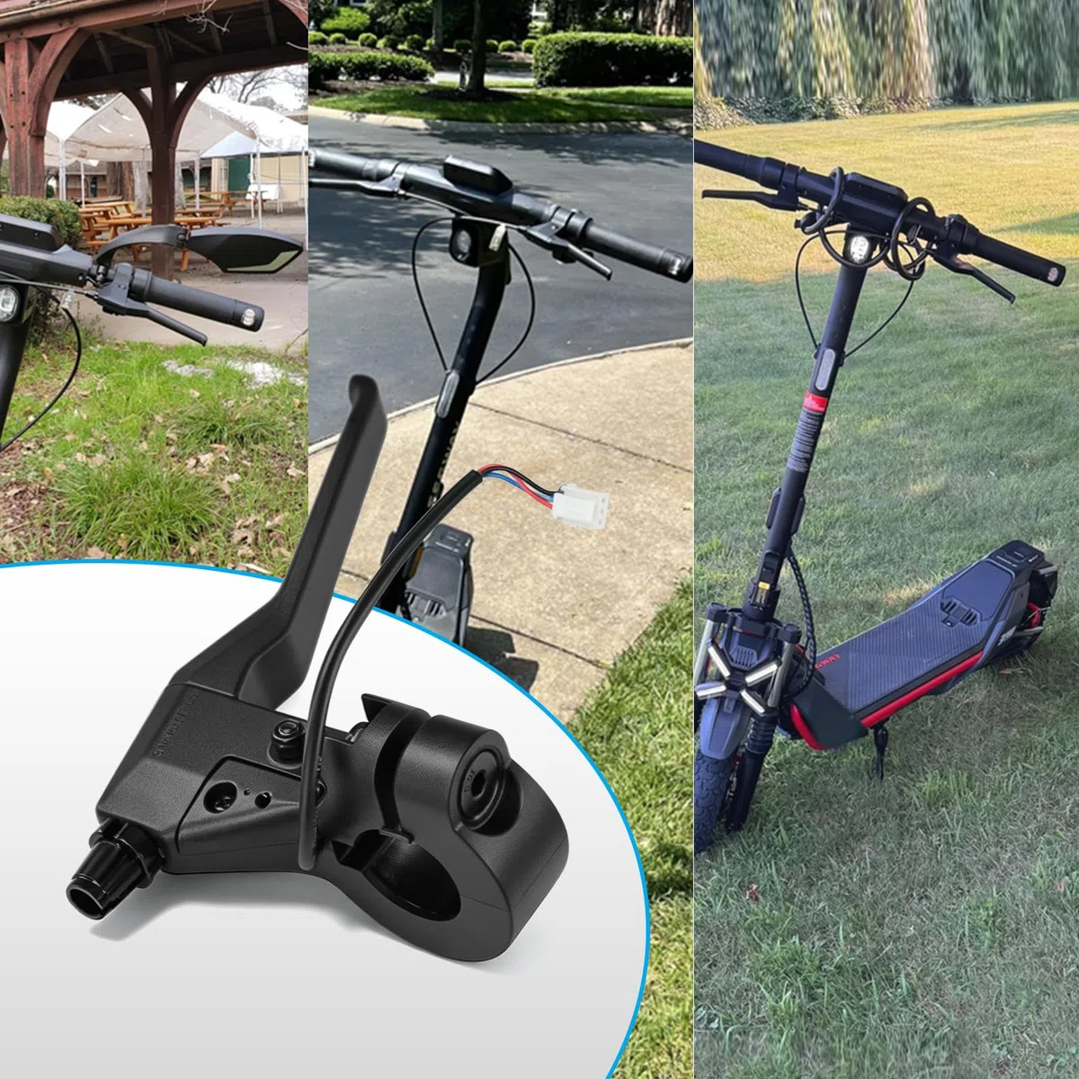 JOYSOG Freno de mano para scooter ZT3 Pro, piezas de repuesto para palanca de freno izquierda/derecha para Ninebot ZT3 Pro Electric Scooter Accesorios (palanca de freno izquierda)