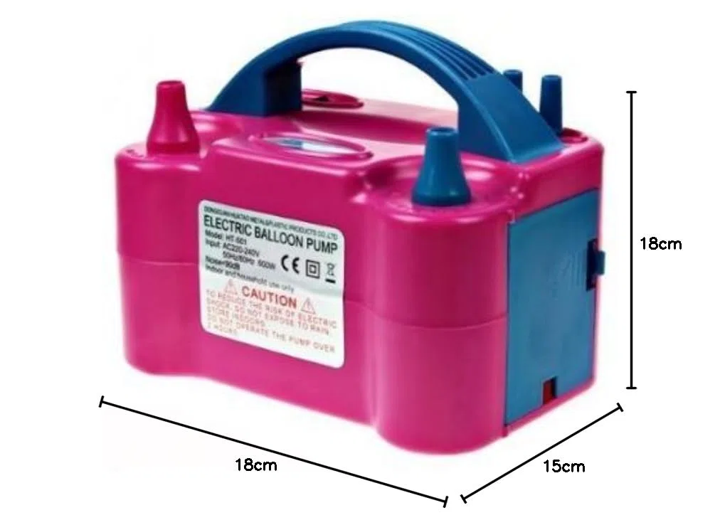 600w Inflador de Globo Eléctrico Bomba de Aire Portátil, Rosa