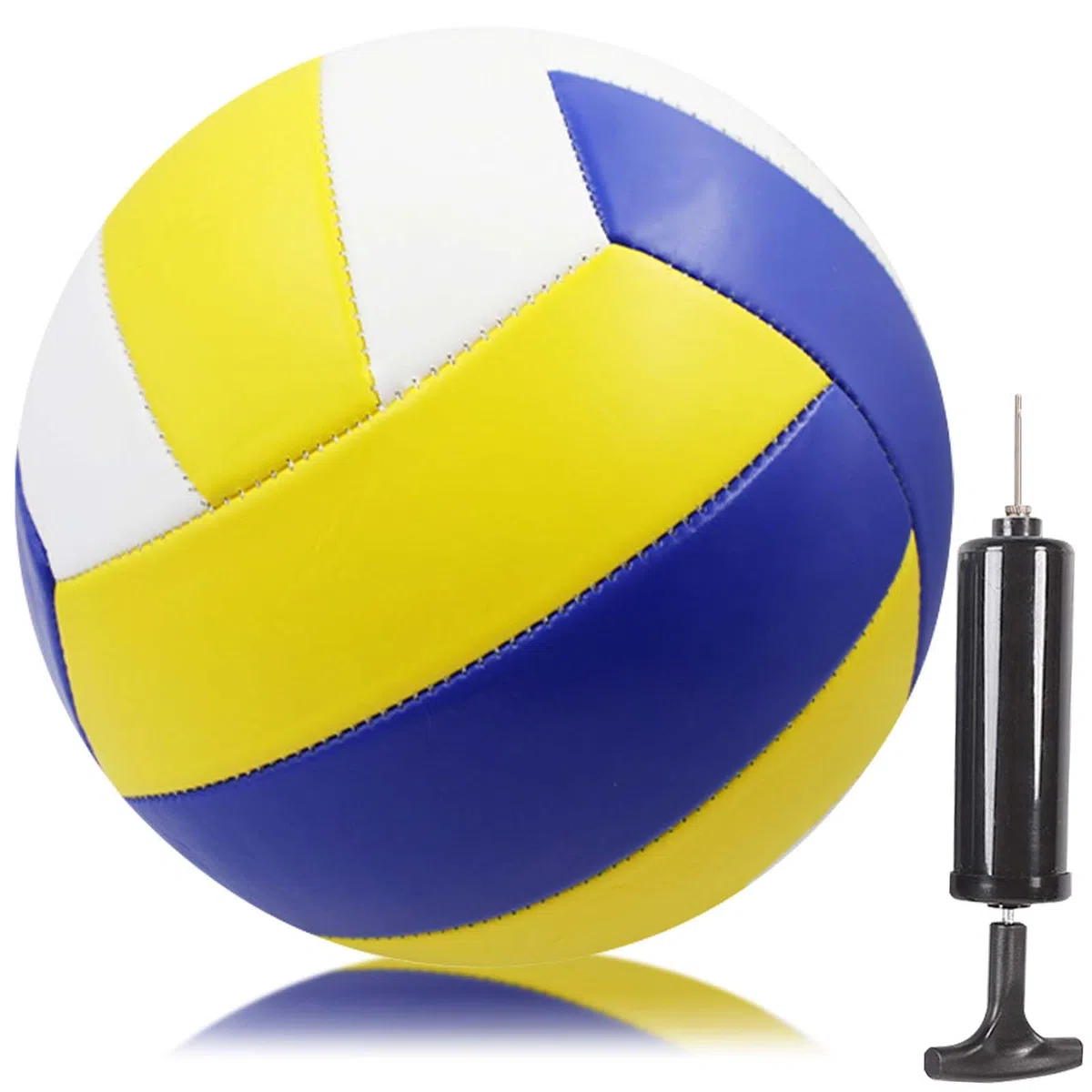 Pelota de voleibol oficial tamaño 5, pelotas de voleibol de playa para interiores y exteriores, PVC suave con bomba, pelota de playa con tacto suave para playa, jardín y baño