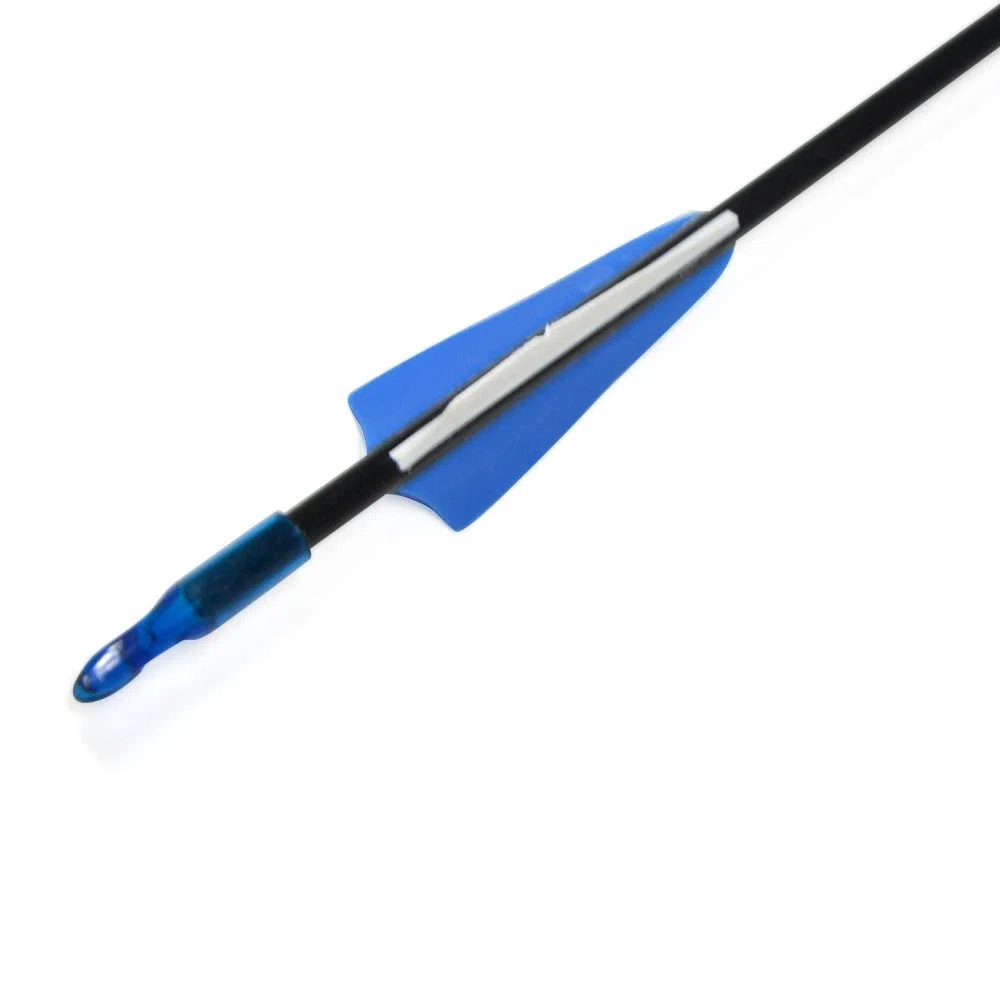 AMEYXGS 24/12 pcs Tiro con Arco de Fibra de Vidrio Flechas Spine 900 Flechas de Destino Flechas Principiantes para Arco Largo Arco Recurvo