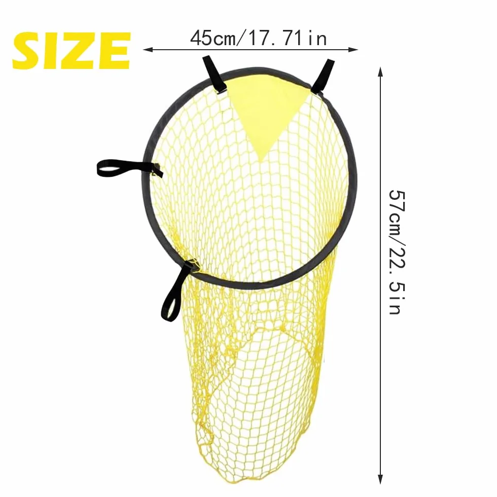 2 Piezas Amarillo Red de Objetivo de Fútbol para Entrenamiento - 45 x 60 cm - Práctica de Tiro y Ejercicios