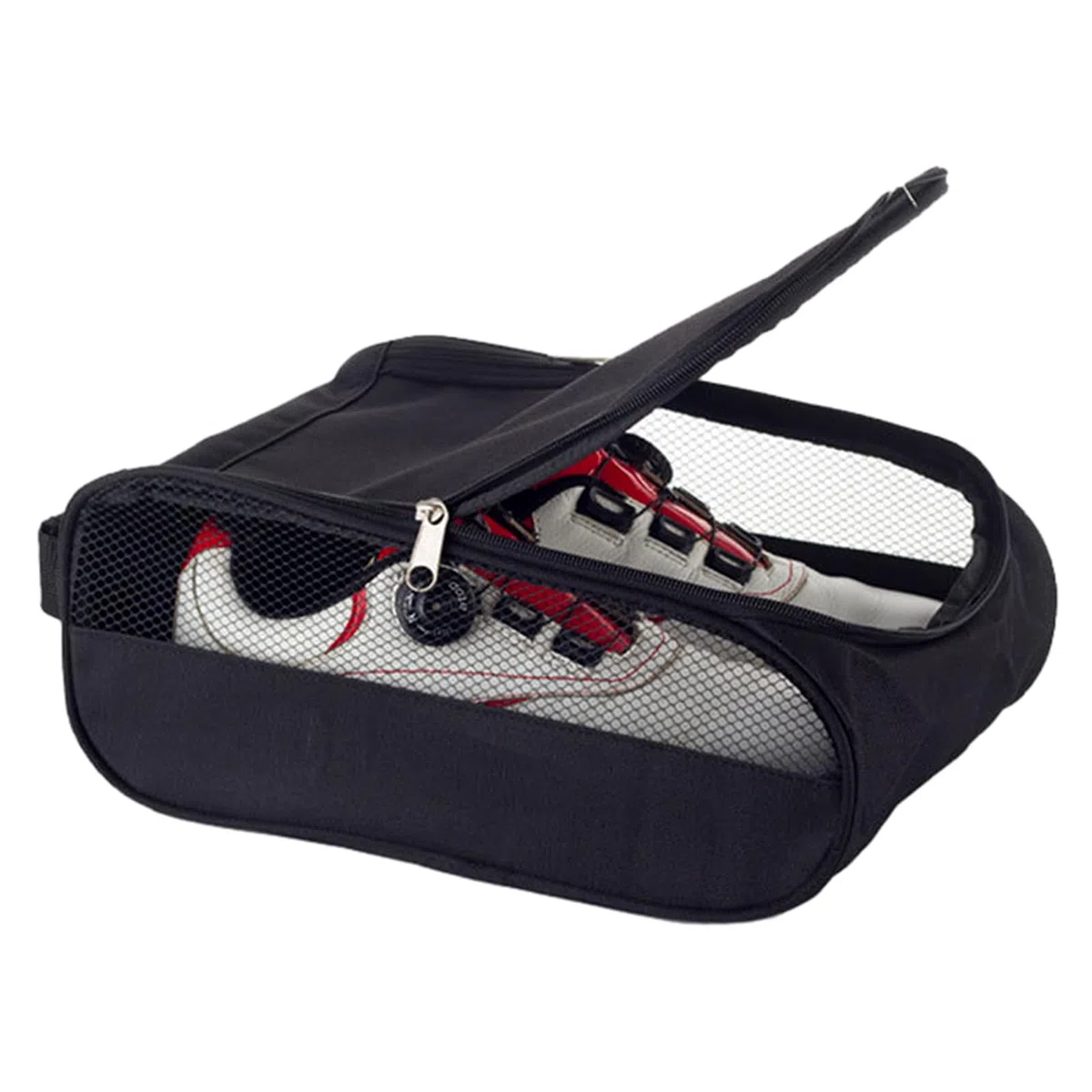 Bolsa de Zapatos de Golf para Hombres y Mujeres, Bolsa de Transporte Impermeable para Zapatos de Golf Bolsa Transpirable para Zapatos Bolsa de Botas de fútbol Deportivas (Negro)
