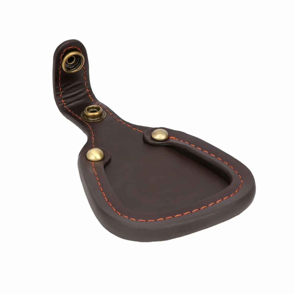 Tirón de Tourbon Pistola de caza Refuerzo de barril Toe Protector Pad Grueso Cuero - Marrón