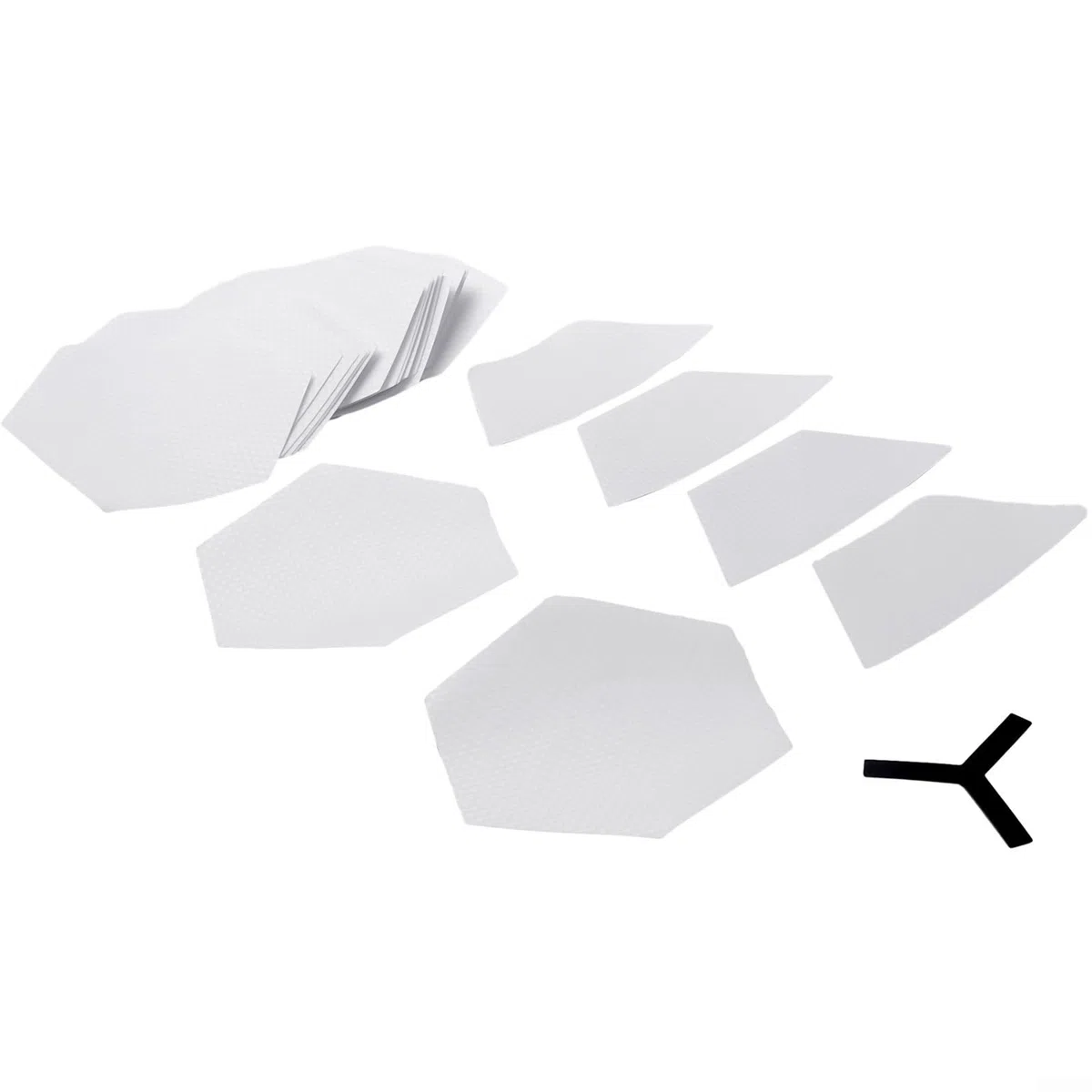 Honseadek Juego de 22 almohadillas de agarre transparentes para tabla de surf, accesorios de bricolaje, almohadillas transparentes para todos los adolescentes de tablas de surf