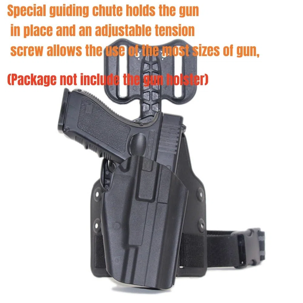 ACEXIER Táctica Caída Adaptador de Plataforma para Funda de Pistola de Muslo Universal Paddle Hunting Gear