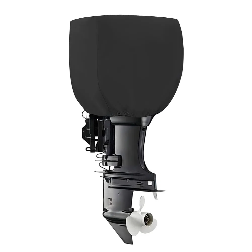 Cubierta para motor fuera de borda, impermeable, medio envuelto, diseño de cordón para motor de 0-250 HP