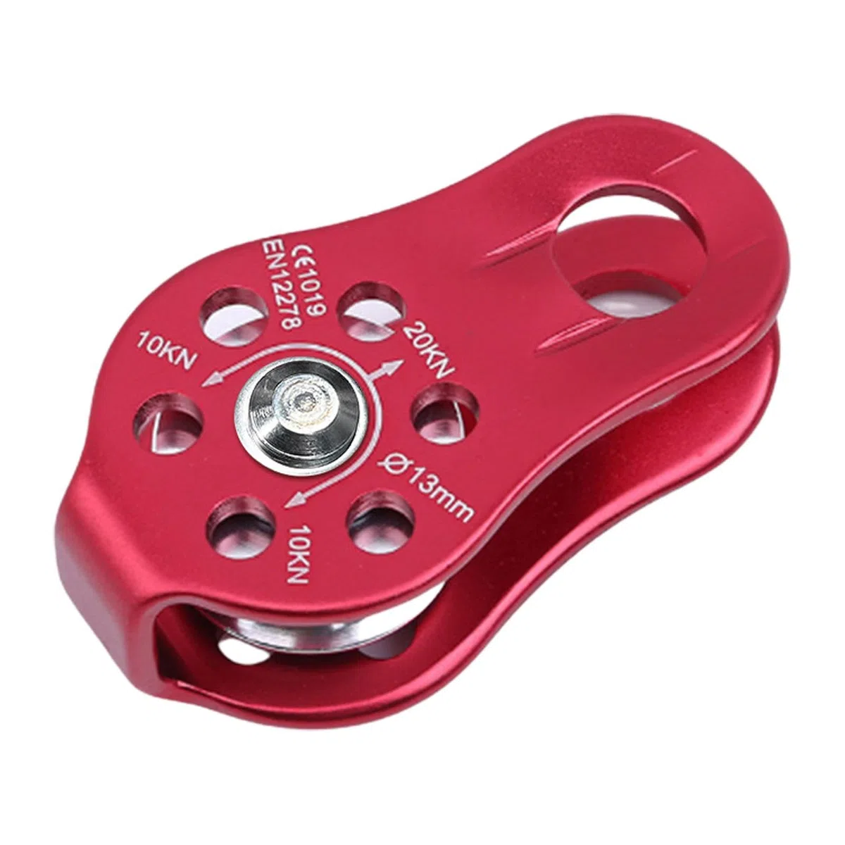 Polea de cuerda para escalada en roca,Polea para escalada en pared de roca | Pequeñas poleas de cuerda de aluminio,Polea fija para escalada y rescate de paredes de roca, herramienta de supervivencia a