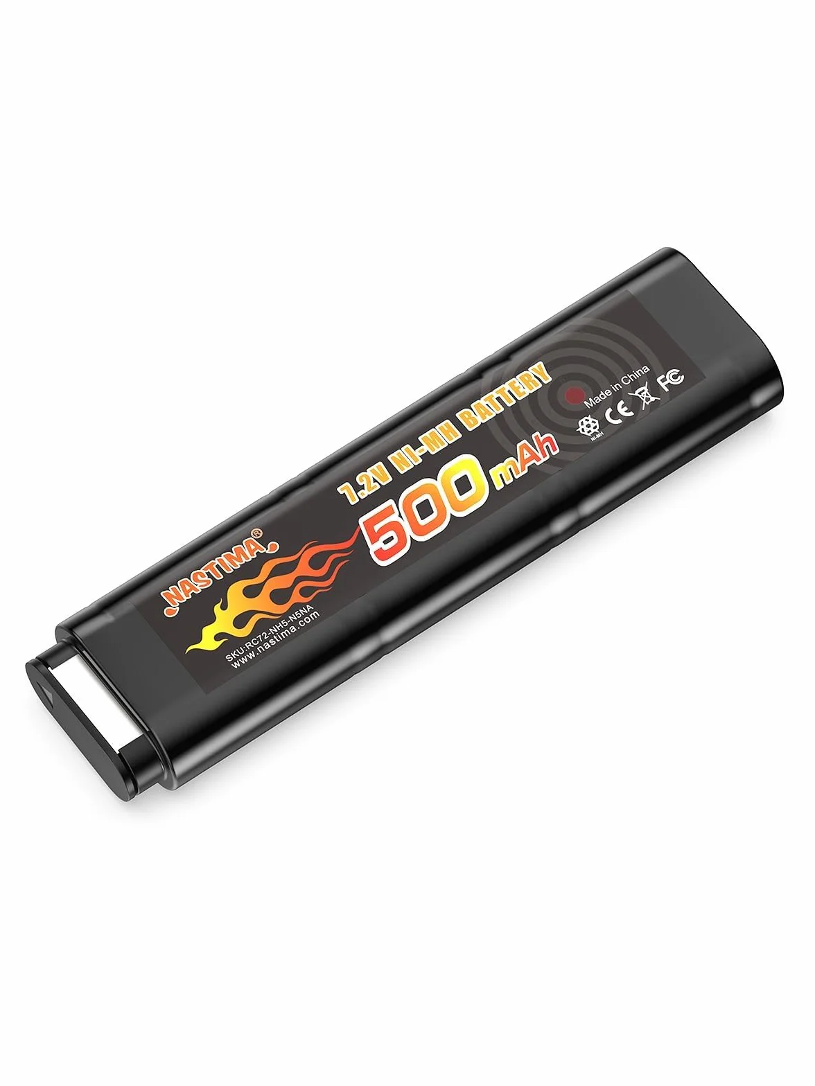 NASTIMA 2/3N 7.2V 500mAh Ni-MH Batería para CM030 CM121, CM122, Marui 18C, P8, M93R AEP AEG M81, M84 y TM AEP Airsoft Guns Toy