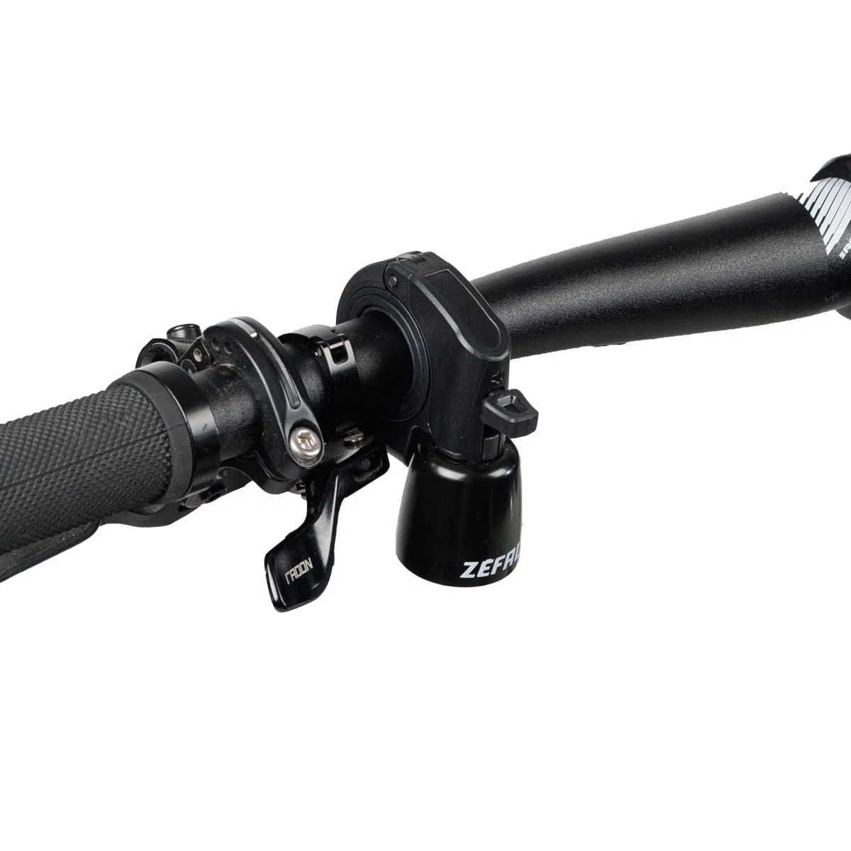 ZEFAL Trail Bike Bell - Timbre Bicicleta Montaña y Gravel - Timbre Bici Fabricado en Aluminio - Negro - Manillares Ø 22,2 a 35 mm - Fabricado en Francia