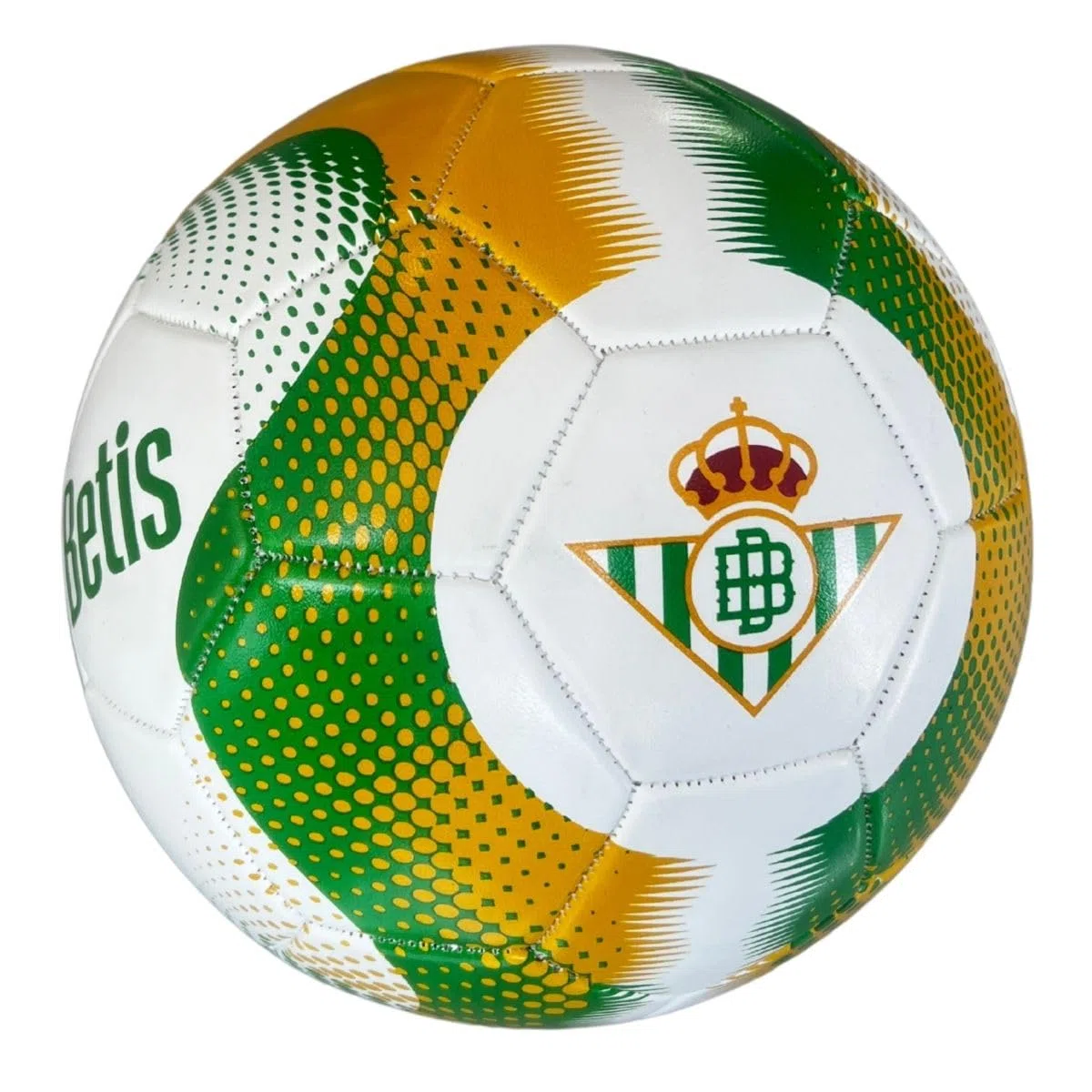 Real Betis | Balón Blanco, Verde Y Dorado