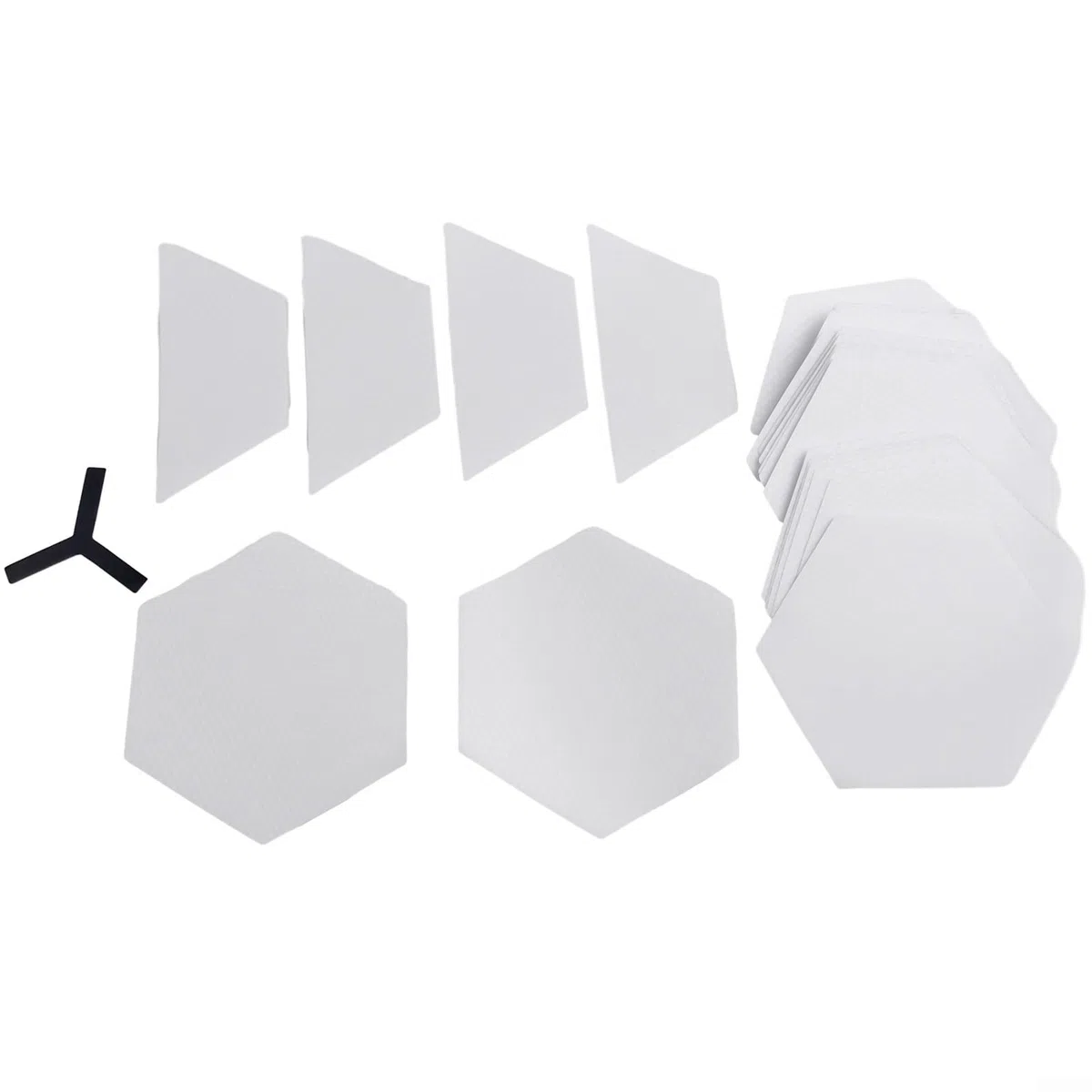 Honseadek Juego de 22 almohadillas de agarre transparentes para tabla de surf, accesorios de bricolaje, almohadillas transparentes para todos los adolescentes de tablas de surf