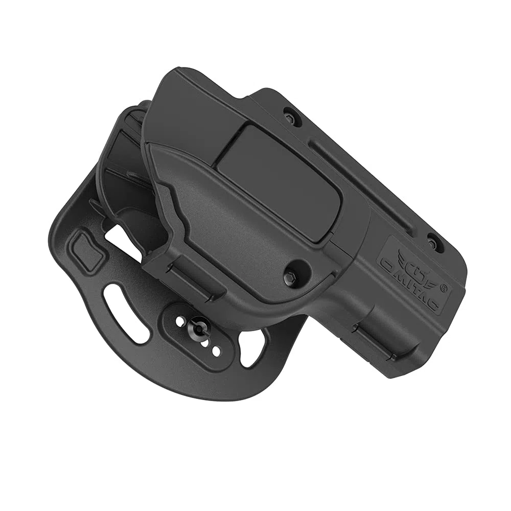 Funda de Paleta G17 - Estuche de Polímero OWB para Glock 17/22/31 Gen 1-4, G17 Gen5 - Funda de Transporte Abierta con Cinturón Exterior Nivel II Retención Caso de Pistola Táctica - Mano Derecha