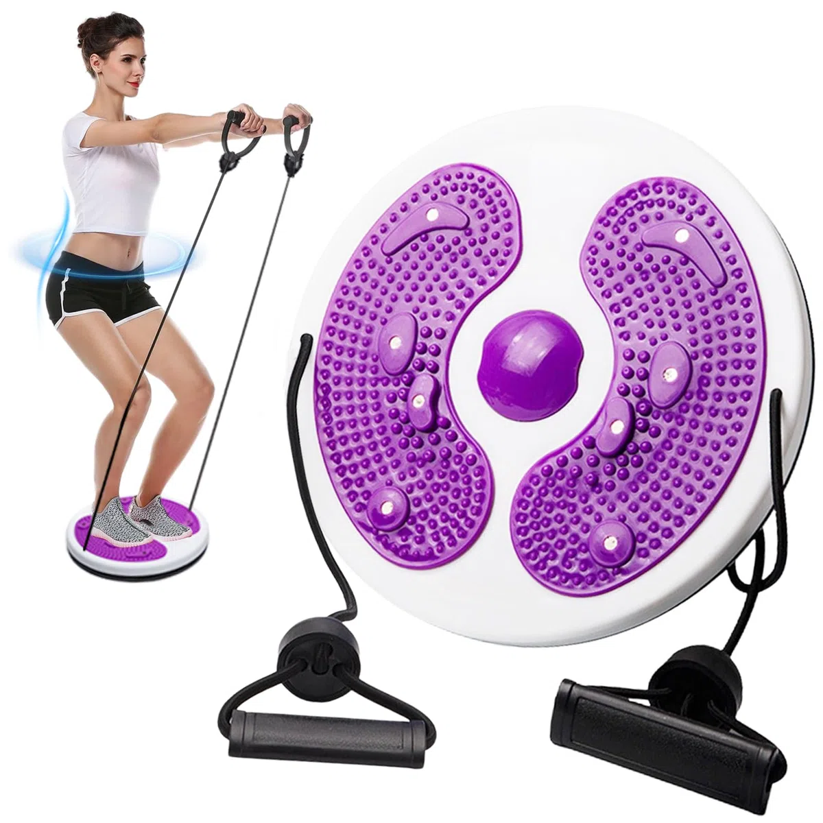 Twist Waist Disc Disco de Torsión de Cintura Board Cintura para Adelgazar Disco de Entrenamiento para Torsión Placa giratoria de Cintura Disco Twister Disc Gim para Ejercicio en Casa