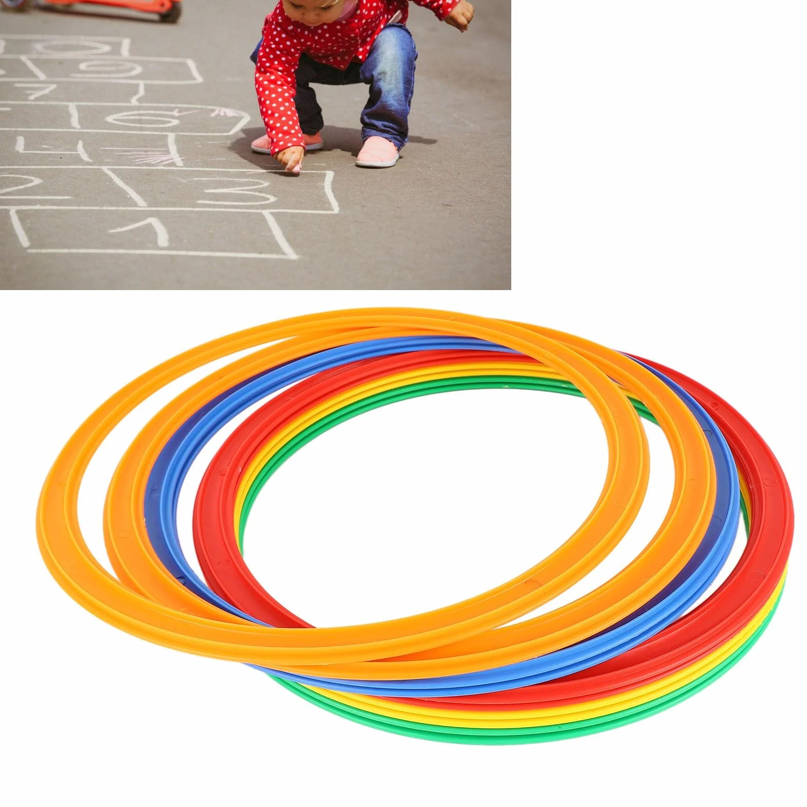 Juego de Anillos de Velocidad Deportivos para Niños, Juguete de Mayor Agilidad con 10 Anillos, 10 Hebillas, para Uso en Exteriores