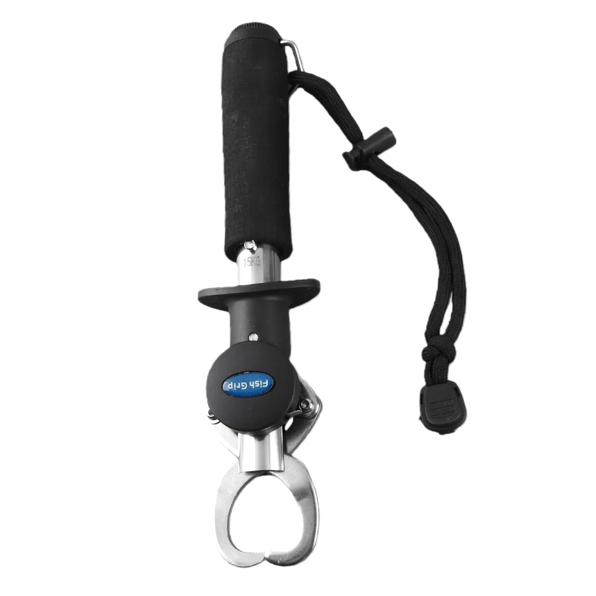 Pinza de pesca de acero inoxidable Soporte de agarre de pescado Capturador de labios de pescado con 15 kg de báscula y cinta métrica Accesorio de pesca