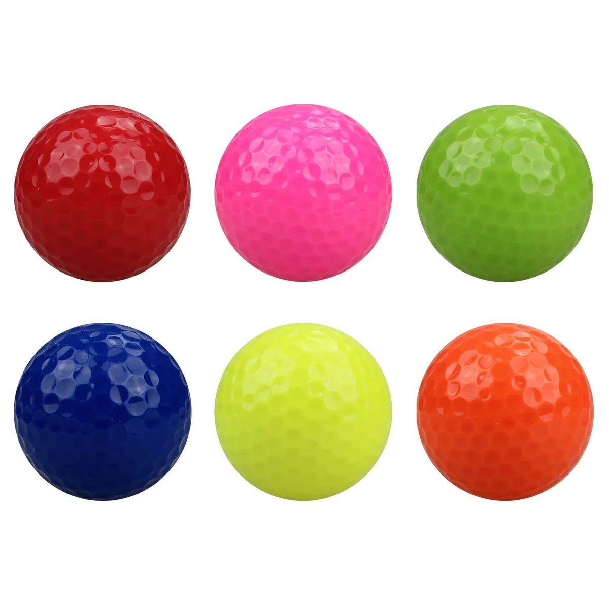 Pelotas de Golf de Colores 8pcs práctica Mini Bola para el Golf, Brillante Juego de diversión de Bola en Miniatura para Todos los golfistas en Interiores y al Aire Libre
