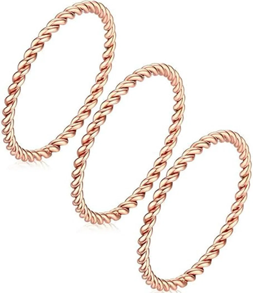 Anillo tensor de cobre sólido trenzado de cobre para hombres y mujeres, regalo de bienestar espiritual para aniversario/cumpleaños, unisex, para uso diario, 6, Cobre, No es una piedra